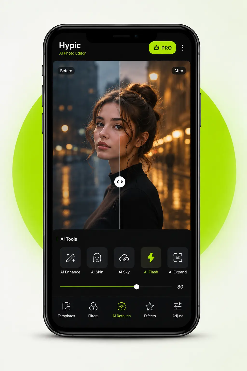 Hypic app interface